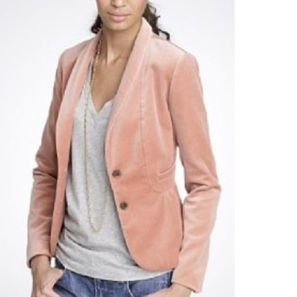 J. Crew Velvet Eden blazer